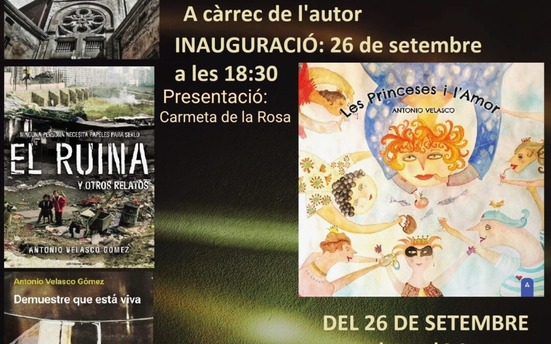 presentació de 4 llibres i exposició de dibuixos